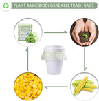 Jaoul Trash Bags 8 Gallon, Medium Garbage Bags, 0.67 Mil Extra Strong Trash Bags for 30 Liter Trash Can, Suitable for Kitchen, Bathroom, Office, Restroom, Car, Green, 90 Counts