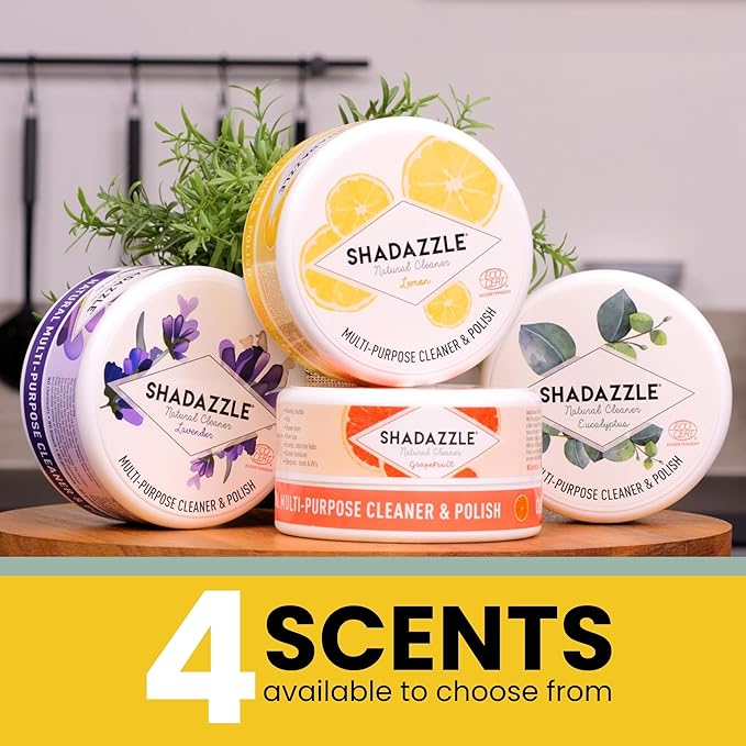 Shadazzle Natural All Purpose Cleaner and Polish – Eco friendly Multi-purpose Cleaning Product (1 Pack, Lemon)