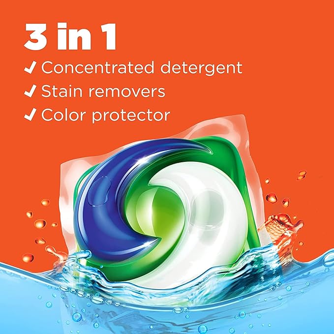 Tide Pods Laundry Detergent, Clean Breeze, 57 Pacs Capsules, 46 Ounce