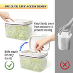Laundry Pod Holder with Lid - Sealed Automatic Pop-Up Dispenser, 94oz/115 Pod Capacity, ABS/PP Durable Container for Laundry Room Organization, Multi-Purpose for Detergent Powder/Dryer Sheets