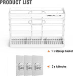 Hair Tool Organizer Shower Caddy Bathroom Hair Care and Styling Tool Organizer Storage Basket and Container for Hair Dryer, Flat Irons, Curling Wands, Hair Straighteners - Wall Mount No Drilling Rustproof Stainless Steel Bathroom Shelf
