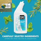 Better Life Toilet Bowl Cleaner, Plant-based, Stain & Odor Remover, Tea Tree & Peppermint Scent Cleaning Gel, Liquid Bathroom Cleaners for Household, 24 Oz, Pack of 2