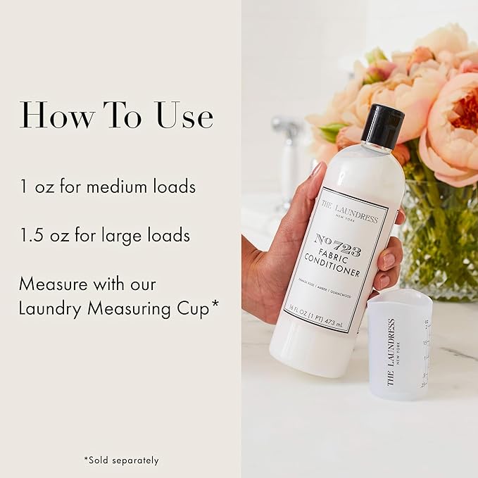 The Laundress No. 723 Fabric Conditioner, Soften Fabrics, Reduces Static, Liquid Fabric Softener, No. 723 Scent, 16 oz.