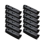 SPARTA Multi-Level Tile Scrub Brush 12" Wide Brush Head, Heavy-Duty Tile Cleaning Brush with End Bristles for Commercial Tiles, Tubs and Floor, Plastic, 12 Inches, Black, (Pack of 12)