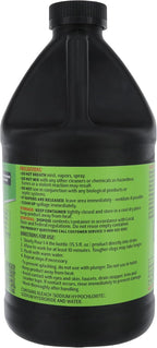 Liquid Rhyno 62 oz. Drain Opener, 2X Concentrate Hair Clog Remover for Sink, Bathtub or Shower Drains, Fast Acting Pro Strength Clears Slow-Flowing Drains, Safe for all Drain Pipes, 4 Treatments