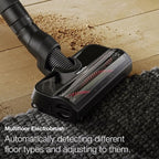 Miele Duoflex Total Care Vacuum Cleaner, Cordless and Bagless Multi-Use, Multi-Floor Flexible Stick Vacuum with 4 Attachable Brushes and Accessories, in Obsidian Black / Rose Gold