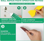 Drywall Repair Kit, 2 Pack Wall Repair Paste, Wall Emulsion Paint, Wall Mending Agent,Wall Surface Hole Fill Quick and Easy Solution