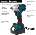 4 Sets Cordless Tools Combo Kit Set SELFIE CAT Drill and Impact Driver Combo High Torque Electric Tools Kit Hammer/Angle Grinder/Impact Wrench/Drill Impact Drill Set With 4 Batteries and 2 Chargers