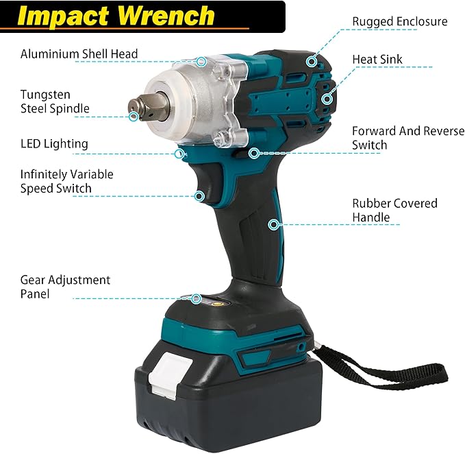 4 Sets Cordless Tools Combo Kit Set SELFIE CAT Drill and Impact Driver Combo High Torque Electric Tools Kit Hammer/Angle Grinder/Impact Wrench/Drill Impact Drill Set With 4 Batteries and 2 Chargers