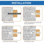 80 Pcs Self-Drilling Drywall Anchors - #8 x 1-1/4" Dry Wall Anchors and Screws Kit
