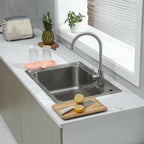 Silicone Bathroom Soap Dishes with Drain Spout-Bathroom and Kitchen Sink Organizer,Sponge Holder,Dish Soap Tray,Perfect for Dispenser,Scrubber,Bottle,Cup on Sink or Counter-Pink 9.6"×5.3"