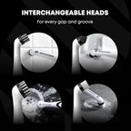 Household Cleaning Brush - Electric Scrubbing Brush - Home, Kitchen & Bathroom - Removes Mould & Cleans Grout (Washing-Up System)