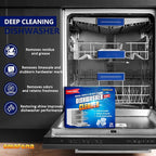 Dishwasher Cleaner and Deodorizer Tablet -24Tablets Deep Cleaning Descaler for Dishwasher Machine - Remove Limescale,Odor,Smell,Mineral Buildup