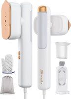 Smart Steam irons Handheld Steamer for Clothes – Global Voltage Adaptation, Palm-Sized & Lightweight (0.8lb), Dual Steam Modes, Easy Wrinkle Remover, Auto Shut-Off, for Travel & Home