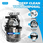 Garbage Disposal Cleaner and Deodorizer Tablets - 24 Pack, Powerful XXL Foaming Disposal Cleaner - Citrus Scented Foam, Natural Garburator & Sink Freshener, Septic Safe Kitchen Drain Cleaning Care