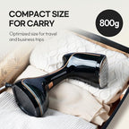 HubiCare Handheld Garment Steamer for Clothes - TurboSteam 1500W, 3 Steam Levels, 320ml Big Capacity, Strong Penetrating Steam, 20s Fast Heat-up, Steam Iron Fabric Wrinkle Remover with Brush