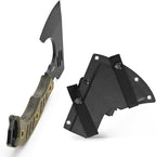 C1391 Camping Axe Camping Hatchet,DC53 Steel Blade with Micarta Handle Survival Hatchets Bushcraft Axe with Kydex Sheaths for Camping Hiking and Chopping Wood(Green)