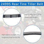 24995 Reverse Belt Compatible with Earthquake Victory Rear Tine Tillers Replace 24598, 29409, 29702, 33970 Tiller Drive Belt