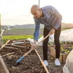 Steel Hand Hoe Head: 23.5cm Agriculture Tool for Garden Weeding & Farm Soil Loosening (Without Handle)