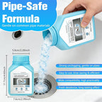 Drain Clog Remover Powerful, Sink Drain Hair Clog Remover Cleaner, Strong DrainCleaner for Kitchen, Shower Pipes and Drains