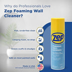 Zep ZUFWC18 Foaming Wall Cleaner, 18 oz, Clear