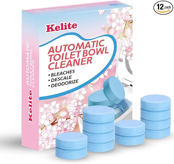 Toilet Bowl Cleaners - 12 PACK, Household Toilet Cleaner, Automatic Toilet Bowl Cleaners - Sustained-Release Toilet Tank Cleaners for Deodorizing and Descaling (Pack of 1)
