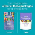 Dryer Angel - Natural Dryer Sheet Alternative, Non-Toxic Reusable Fabric Softener Sheets and Scent Booster, Safe for Babies and Sensitive Skin, Laundry Room Essentials - 2 Packs + 2 Refills