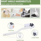 Inmorven 11 Pcs Crevice Cleaning Brush Set, Multi-Purpose Hard Bristle Brushes for Deep Cleaning Kitchen, Bathroom, Grout, Sink, Cup, Teapot, Bottle, Blender, Corners, Tight Spaces