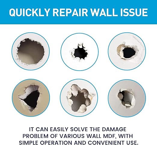 Wall Spackle & Drywall Repair Patch Kit with Mending Agent Putty, Repair Paste Plaster, Scraper & Sanding Sponge for Wall Crack/Nail Hole