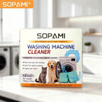 SOPAMI Washing Machine Cleaner Tablets for Pet Owners, Deep Cleaning HE Front Load and Top Load Washer, Septic Safe, Removes Stubborn Pet Hair and Odors