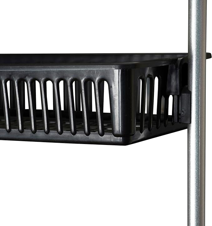 Household Essentials Black 6-Tier Basket Over-The-Door Organizer (2157-1)