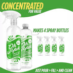 Oh Yuk Tub and Tile Cleaner – Combo Pack with Spray and Concentrate Refill | Cleans Tubs, Tiles, and Shower Walls | 4X Long-Lasting Value | Biodegradable, Vegan, Cruelty-Free | Made in USA