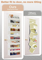 TAHAVICE 1 Pack Over The Door Storage Organizer with 5 Pockets 10 Mesh Pockets, 44 lbs Weight Capacity Door Hanging Organizers and Storage for Bedroom,Bathroom,Nursery,Kidroom,Babyroom