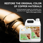 Copper Cleaner & Rust Remover & Polish - 3-in-1 Formula Action Fast-Acting Removes Rust, Oxidation and Restores Shine | Professional Grade Brass Cleaner Safe for Various Copper Products (1kg)