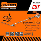 PROYAMA Powerful 42.7cc 5 in 1 Multi Functional Trimming Tools,Gas Hedge Trimmer,Weed Eater,String Trimmer, Brush Cutter,Pole Saw with Extension Pole
