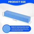 6 Pack Pumice Stone Toilet Bowl Cleaner, Pumice Stone for Cleaning, Powerfully Cleans Toilets, Bathtubs, Grills, Swimming Pools, Sinks (Blue)