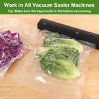 Moretoes Vacuum Sealer Bags, 3 Rolls 11" x 33' Food Vac Bags for Food Storage Saver, Commercial Grade Bag Rolls, BPA Free, Customized Size Bag for Sous Vide Cooking or Meal Prep