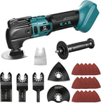 Cordless Oscillating Tool Compatible with Makita Battery, 21000 OPM Max Brushless-Motor Tool with Auxiliary Handle, Oscillating Multi-Tool for Scraping, Sanding,Cutting Wood(Tool only)