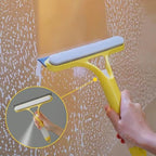3 in 1 Window Cleaning Scraper, 2025 New Multi-Function Glass Cleaner Squeegee Tool for Shower Glass, Tile, Mirror Cleaning, All-Purpose Spray Function Brush with Ergonomic Handle (2pcs-A)
