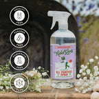 Rebel Green Natural All Purpose Cleaning Spray | Multi purpose Cleaner for Home & Kitchen | Eco-Chic Multi Surface Cleaner with Essential Oils (Lavender & Grapefruit, 16.00 Fl Oz & 64.00 Fl Oz Refill)