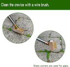 Long Handle Crack Weeder Crevice Weeding Tool-Weed Crack Remover Tool，Tool for Weeding Between pavers， Paving Sidewalk Driveway Crack Weeder， Weed Puller ，Patio Weed Remover Tool