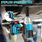 Seesii Cordless Impact Wrench 1/2 inch, High Torque 479 Ft-lbs(650Nm) Brushless Impact Gun,2500RPM w/2x4.0 Battery, 6 Sockets,8 Drill Bits, High Torque Power Impact Driver for Car Home,WH700