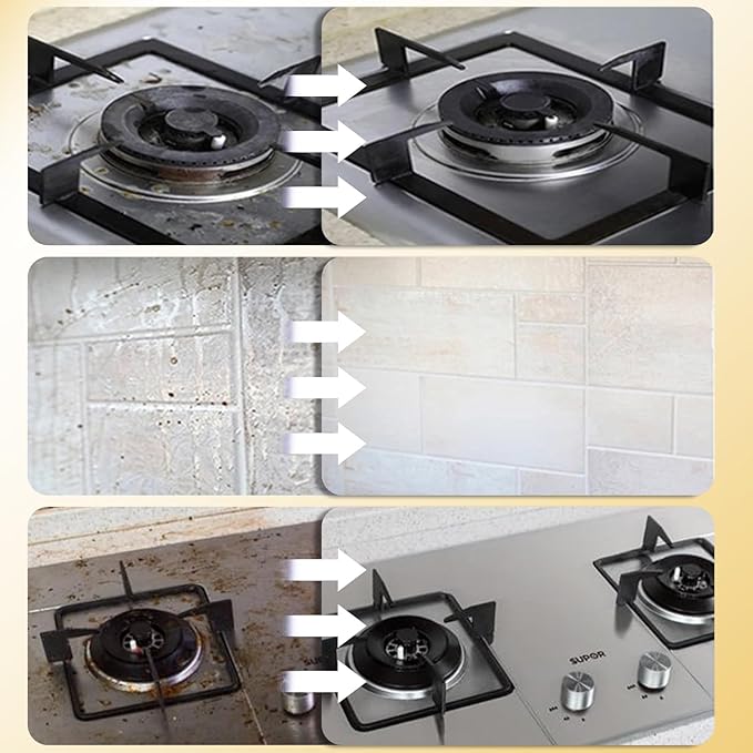 2Pcs All-Purpose Oil Stain Cleaner, Kitchen Oil Remover Degreaser Spray, All-Purpose Cleaner and Degreaser, Degreaser Cleaner,Kitchen Bathroom Cleaning Supplies 120ml/4Fl.oz