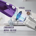 Bossdan Handheld Vacuum Cordless – Car Vac Portable with 8KPA & Multi Accessories & Low Noise, Lightweight Hand Held Vacuum Cordless Rechargeable for Car/Home/Dust/Pet Hair, Mine Portable Vacuum
