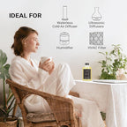 JCLOUD White Tea Hotel Diffuser Oil - 16.9 Fl Oz (500mL) - Luxury Cold Air Diffuser Oil Refill & Hotel Scent Essential Oils Bulk for Home, Aromatherapy, Offices