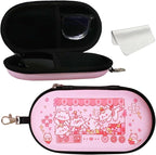 Double Eyeglasses Case, Hard Shell Dual Sunglasses Organizer with Zipper Clip Travel Glasses Storage for Women Men