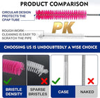 Cpap Mask Brush, Flexible Long Brushes for Cleaning Tubes,Dual Flex End CPAP Cleaner Brush -Stronger Stainless Tube Brush,Cpap Cleaning Supplies Cleaner Brush Kit