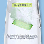 Fab Tab Bathroom Cleaner, Eco-Conscious Cleaning Tablets for Sparkling Bathrooms, Powerful Grime Remover, Citrus Scent, No Harmful Chemicals, Economical Refills - 8 Tablets (bottle not included)