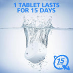 USKICH 20 Pack Toilet Bowl Cleaner Tablets,White Automatic Toilet Tank Cleaners, Long-Lasting Household Toilet Cleaners,Toilet flush Cleaning & Deodorizer