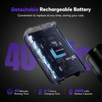 Cordless Vacuum Cleaner Rechargeable with 2600mAh Detachable Battery, Powerful Vacuums with 2 Adjustable Modes, Lightweight Portable Stick Vacuum for Home (Rose Purple)